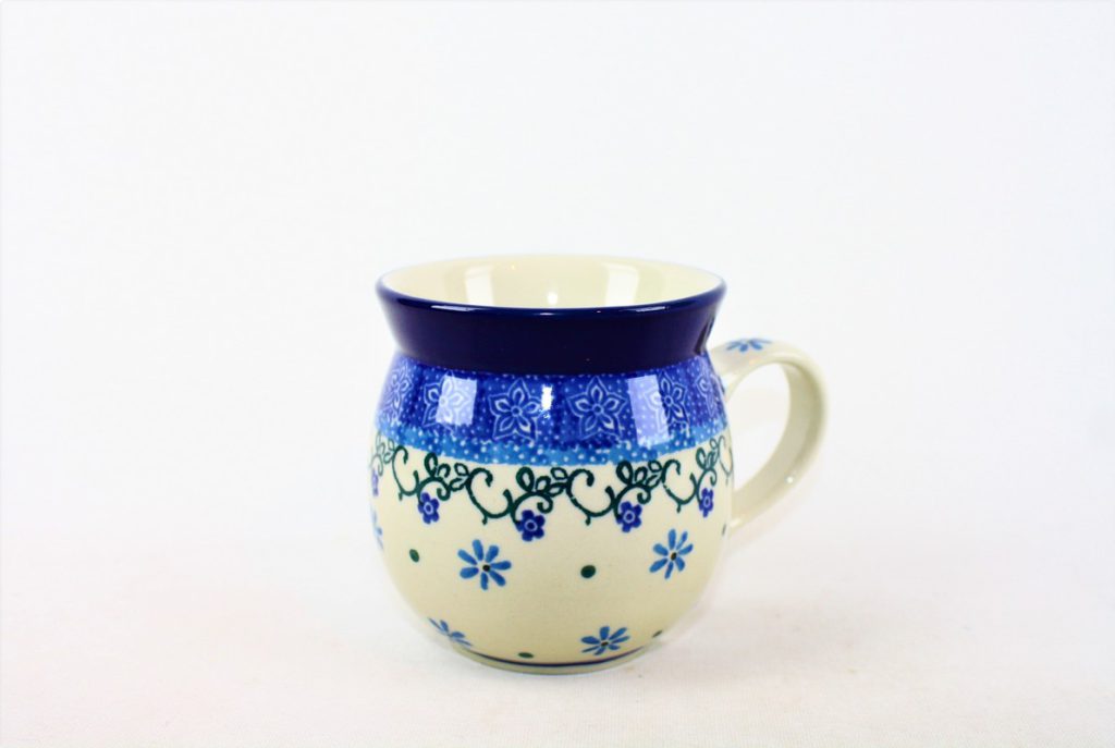 Bunzlau Bolle Mok 1830X 240 ml - 005 (Bunzlau). Bunzlau Bolle Mok 1830X 240 ml 005 Boerenmok / Farmersmug met een bol buikje.