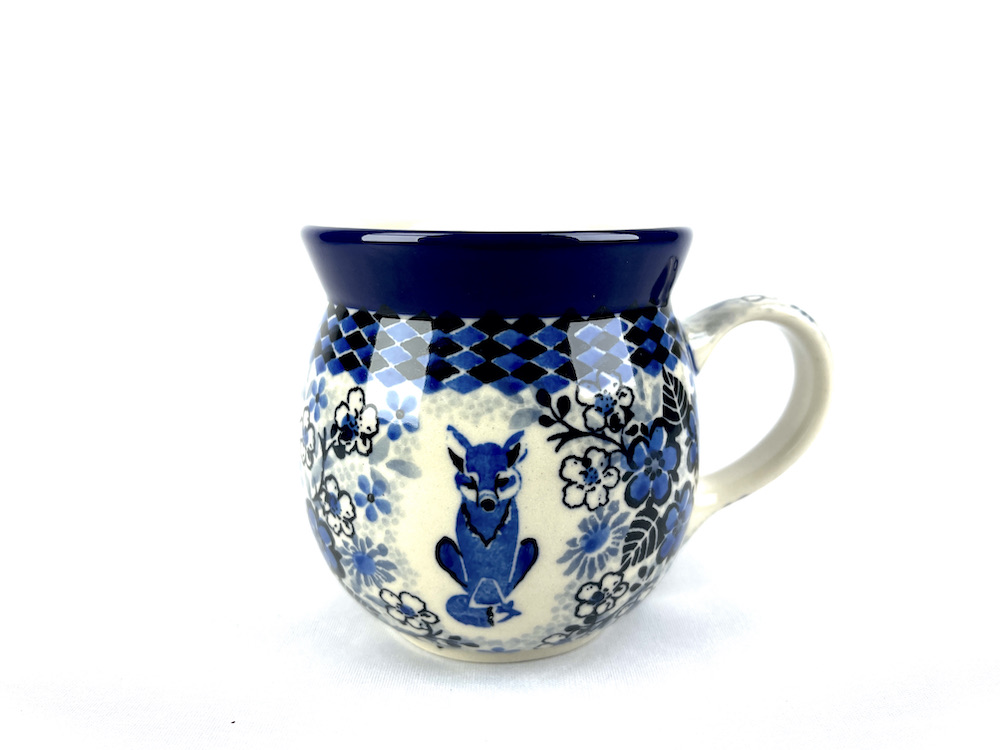 005 Bunzlau Bolle Mok U4868 240 ml - 005 (Bunzlau). 005 Bunzlau Bolle Mok 240 ml U4868 Unikat mokje 1e qlty Boerenmok / Farmersmug met een bol buikje.