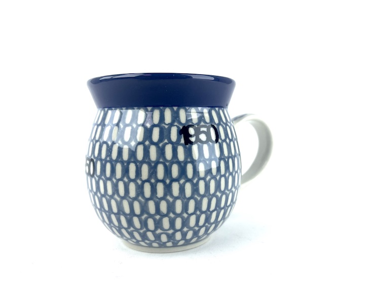 005 Bunzlau Bolle Mok U4942X  ml - 005 (Bunzlau). 005 Bunzlau Bolle Mok 240 ml U4942X Unikat mokje 1e qlty Boerenmok / Farmersmug met een bol buikje.