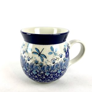 005 Bunzlau Bolle Mok U4964X 240 ml - 005 (Bunzlau). Bunzlau Bolle Mok 240 ml U4964X 005 Unikat mokje 1e qlty Boerenmok / Farmersmug met een bol buikje.