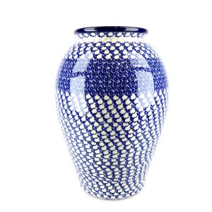 Bunzlau grote vaas 1802X - 012 (Bunzlau). Bunzlau grote vaas 1802X 012 prachtige grote bloemenvaas diameter hals 13 cm.