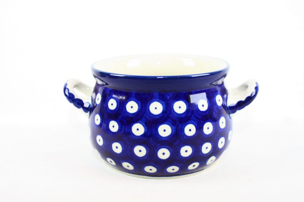 016 Bunzlau Soepkom 70AX Blue Eyes - 016  (Bunzlau). 016 Bunzlau Soepkom 70AX Blue Eyes 016 16 Handige en mooie soepkom Met kleine oortjes.