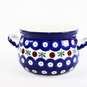 016 Bunzlau Soepkom 70X Flower Tendril - 016  (Bunzlau). 016 Bunzlau Soepkom 70X Flower Tendril 16 016 Handige en mooie soepkom Met kleine oortjes.