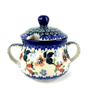 035 Bunzlau Suikerpot Klein 2103X - 035 (Bunzlau). 035 Bunzlau Suikerpot Klein 2103X&nbsp; Fijn klein suikerpotje Handig formaat op tafel.