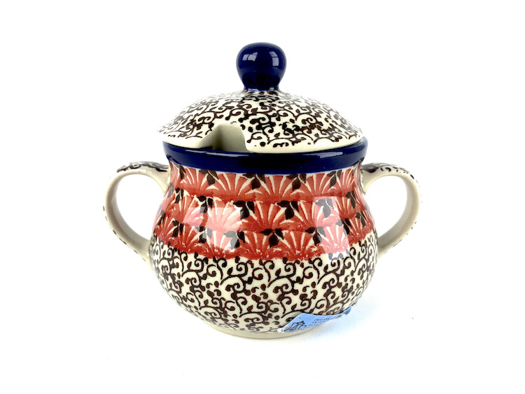 035 Bunzlau Suikerpot Klein 2199X - 035 (Bunzlau). 035 Bunzlau Suikerpot Klein 2199X Fijn klein suikerpotje Handig formaat op tafel.