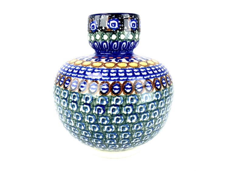 046 Bunzlau vaasje U117X - 046 (Bunzlau). 046 Bunzlau vaasje U117X Unikat