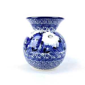 048 Bunzlau vaasje U4923 - 048 (). 048 Bunzlau vaasje U4923 unikat vaasje 1e kwaliteit schattig bol vaasje .