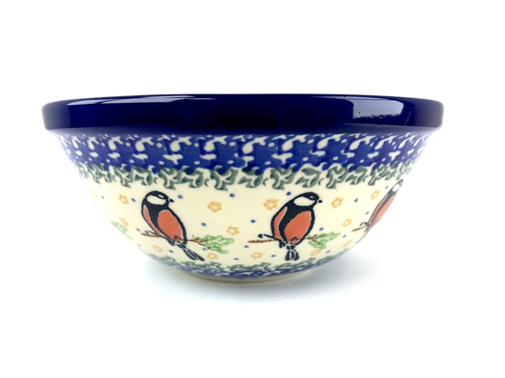 058 Bunzlau Nest Schaal Ø 17 cm 1746X  - 058 (Bunzlau). 058 Bunzlau Nest Schaal Ø 17 cm 1746X  Leuke schaal voor serveren van oa aardappeltjes