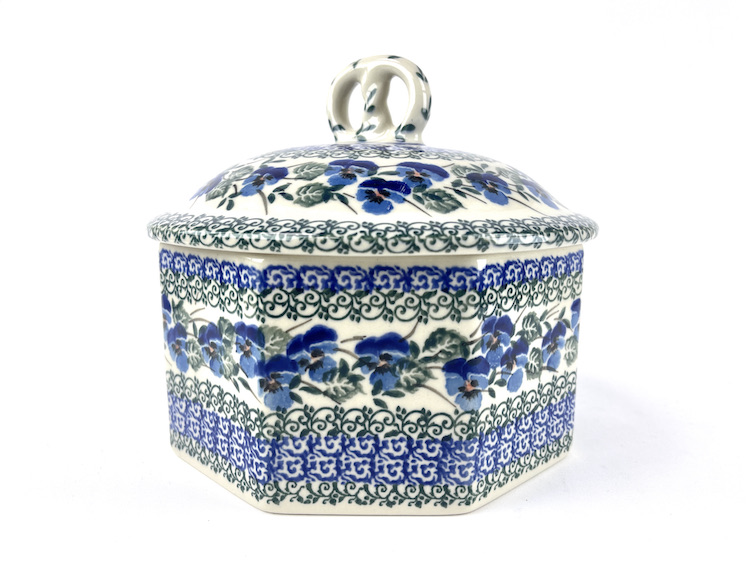 064 Bunzlau Koek & Snoeppot 2273 - 064 (Bunzlau). 064 Bunzlau Koek & Snoeppot 2273  Koekje erbij? H 17 cm Inhoud 1