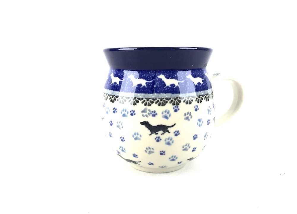 Bunzlau Bolle mok 2151X Teckel 350 ml - 070 (Bunzlau). Bunzlau Bolle mok Teckel 2151X 350 ml 070 70 Mok met een bol buikje.