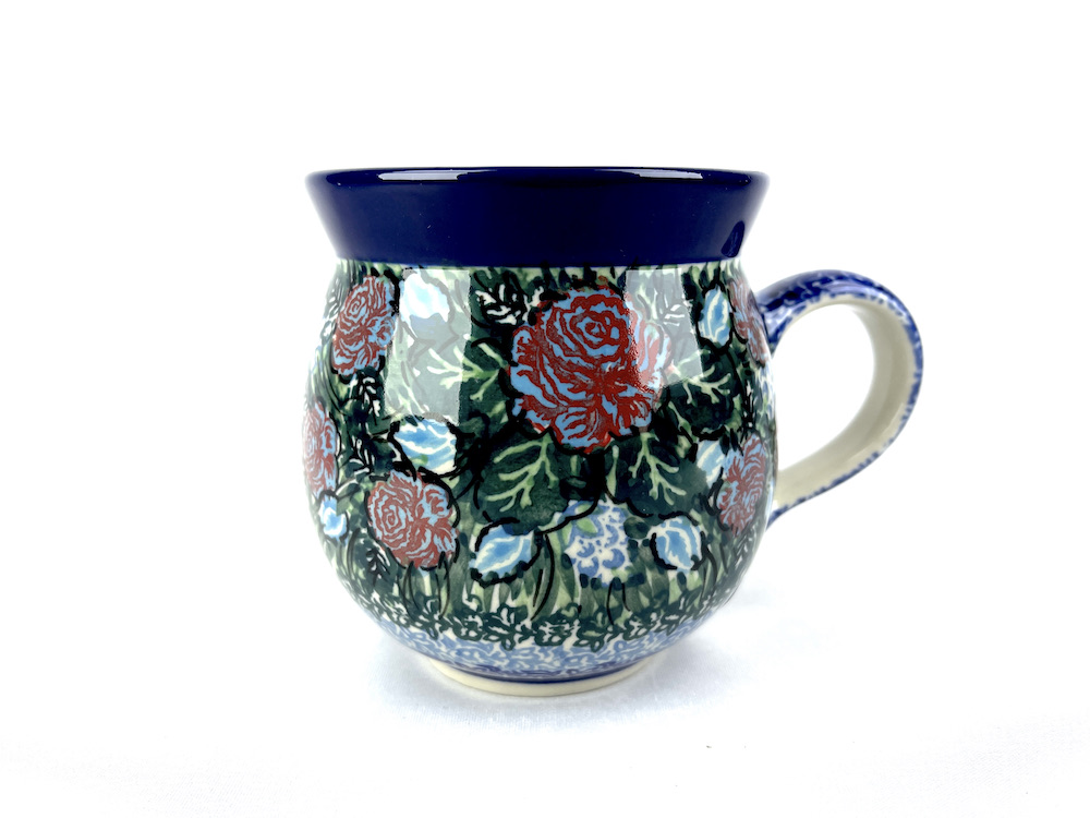 070 Bunzlau Bolle mok U4188 350 ml - 070 (Bunzlau). 070 Bunzlau Bolle mok U4188  Unikat 1e kwaliteit  Decoratie geheel met het penseel aangebracht Fijne maat mok voor een heerlijk  grote thee of een cappuccino  .