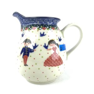 078 Bunzlau Hoge Bolle Kan Unikat  U4996 - 078 (Bunzlau). 078 Bunzlau Hoge Bolle Kan Unikat  U4996 1e Qlty Bijna niet zichtbaar Fijne kan voor water