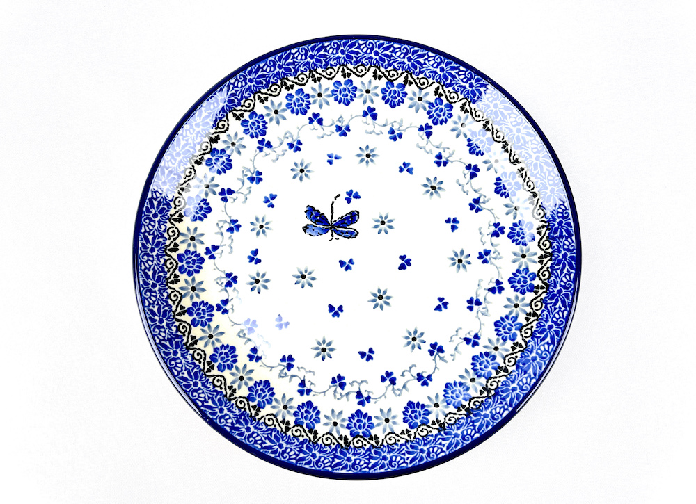 086 Bunzlau Ontbijtbordje 2009X - 086 (Bunzlau). 086 Bunzlau Ontbijtbordje 2009X  Handgemaakt mooi Pools aardewerk Kan in de afwasmachine- oven en magnetron.