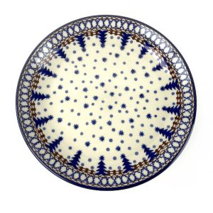 086 Bunzlau Ontbijtbordje 339X - 086 (Bunzlau). 086 Bunzlau Ontbijtbordje 339X 086  Handgemaakt mooi Pools aardewerk Kan in de afwasmachine- oven en magnetron.