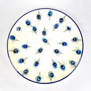 086 Bunzlau Ontbijtbordje groene vogel - 086 (Bunzlau). 086 Bunzlau Ontbijtbordje groene vogel I.