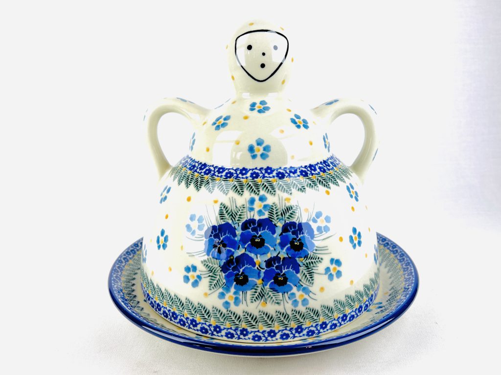 088 Bunzlau Kaasmeisje decor:2276X - 088 (Bunzlau). 088 Bunzlau Kaasmeise decor: 2276X 2e Qlty; kleine imperfectie