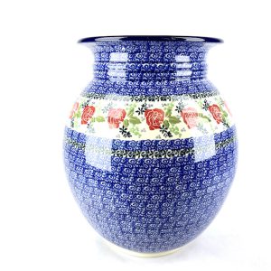 093 Bunzlau grote vaas 1553X - 093 (Bunzlau). 093 Bunzlau grote vaas 1553X H 28 cm prachtige grote bloemenvaas diameter hals 17