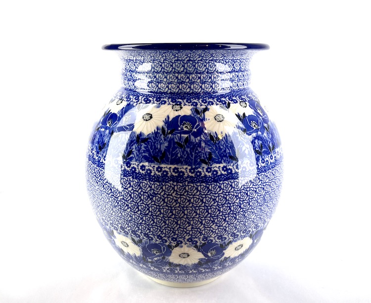 093 Bunzlau grote vaas Unikat U4923 - 093 (Bunzlau). 093 Bunzlau grote vaas Decor U4923 Unikat