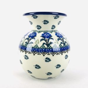 096 Bunzlau vaasje 1071X - 096 (Bunzlau). 096 Bunzlau vaasje 1071X 096 Middel groot vaasje.