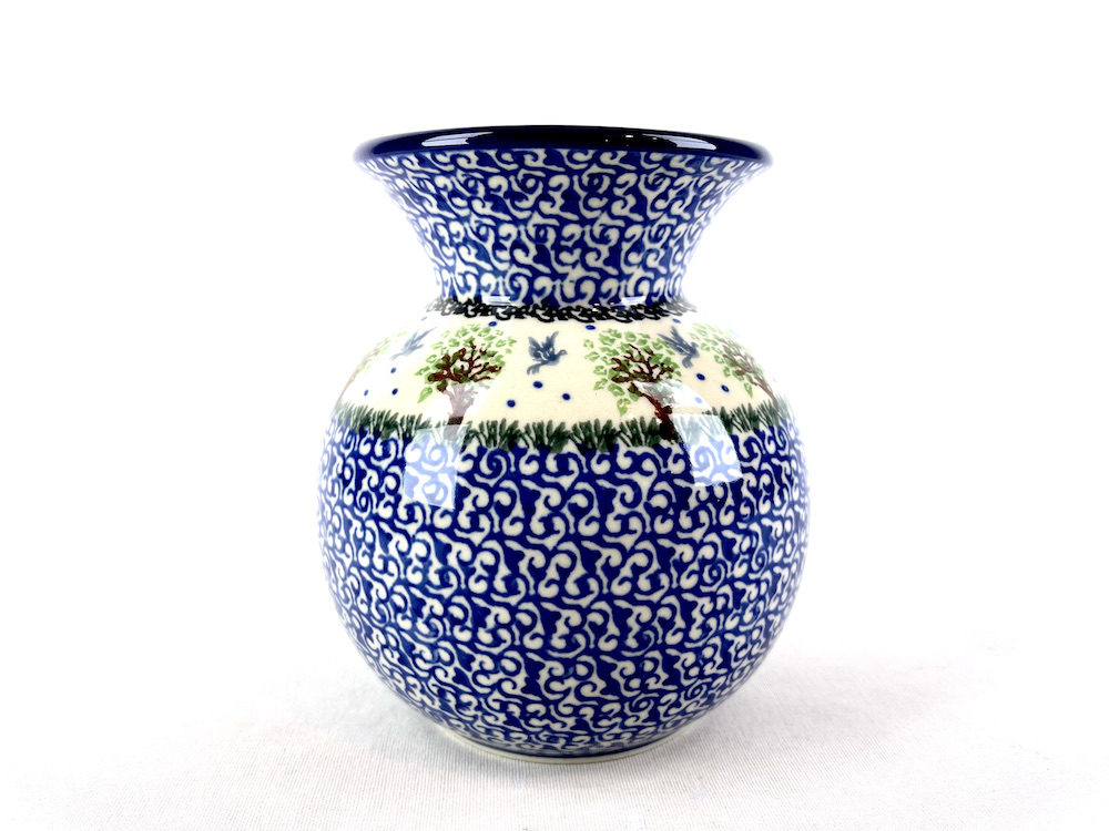 096 Bunzlau vaasje 1744X - 096 (Bunzlau). 096 Bunzlau vaasje 1744X Middel groot vaasje.