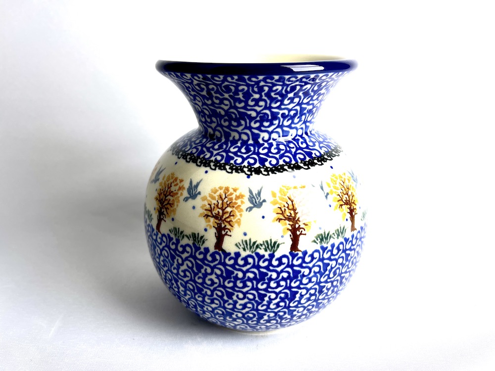 096 Bunzlau vaasje 1745X - 096 (Bunzlau). 096 Bunzlau vaasje 1745X 096 Middel groot vaasje.