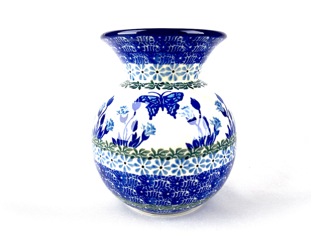 096 Bunzlau vaasje 1937X - 096 (Bunzlau). 096 Bunzlau vaasje 1937X 096 Middel groot vaasje.