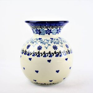 096 Bunzlau vaasje 2158X - 096 (Bunzlau). Bunzlau vaasje 2158X 096 mooi formaat voor een lief bosje bloemen.