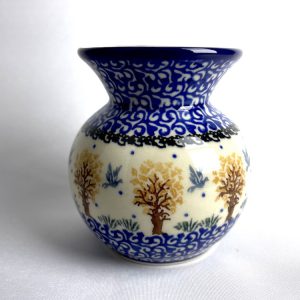 098 Bunzlau klein vaasje 1745X - 098 (Bunzlau). 098 Bunzlau klein vaasje 1745X 098 Voor een klein boeketje bloemen.