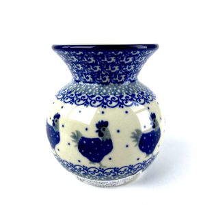 098 Bunzlau klein vaasje 2596X - 098 (Bunzlau). 098 Bunzlau klein vaasje 2596X  Voor een klein boeketje bloemen.