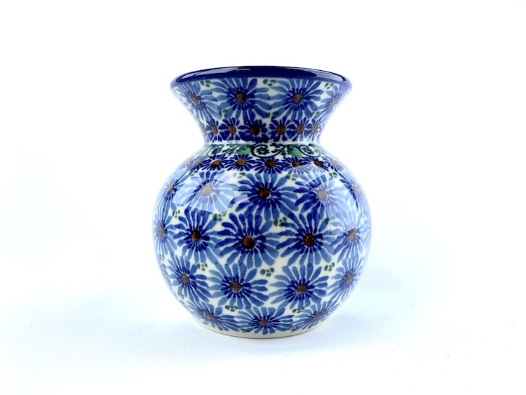 098 Bunzlau klein vaasje U4642 - 098 (Bunzlau). 098 Bunzlau klein vaasje U4642 Voor een klein boeketje bloemen.