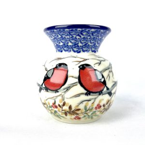 098 Bunzlau klein vaasje U4908 - 098 (Bunzlau). 098 Bunzlau klein vaasje U4908 1e Qlty Voor een klein boeketje bloemen Unikat.