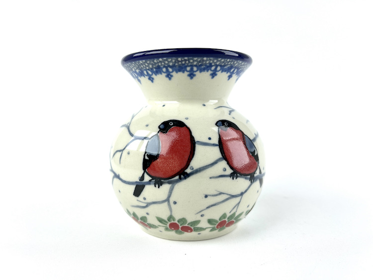 098 Bunzlau klein vaasje U4917 - 098 (Bunzlau). 098 Bunzlau klein vaasje U4917 Voor een klein boeketje bloemen Unikat.