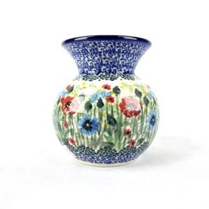 098 Bunzlau klein vaasje U4921 - 098 (Bunzlau). 098 Bunzlau klein vaasje U4921 1e Qlty Voor een klein boeketje bloemen Unikat.