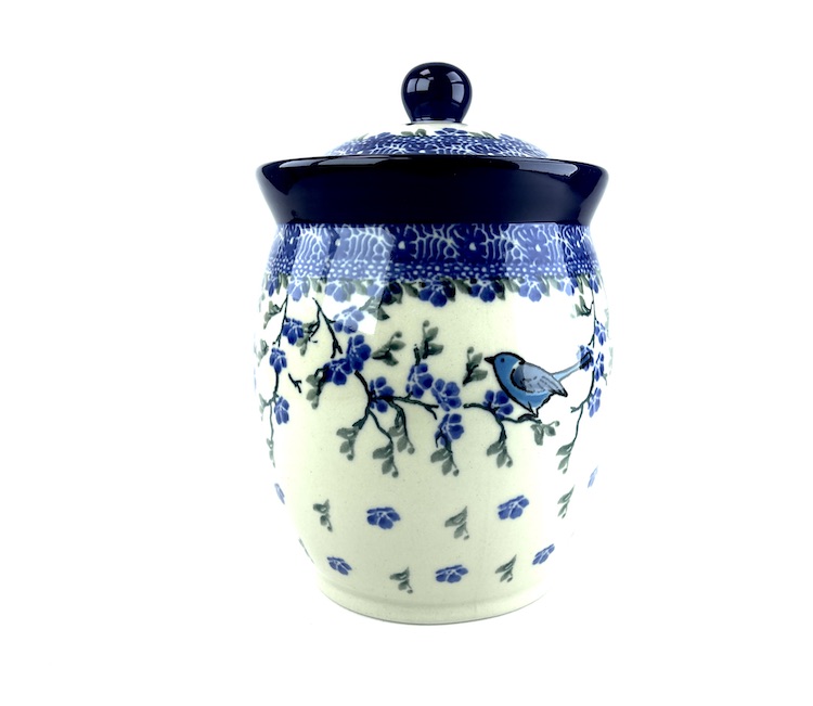 104 Bunzlau Voorraadpot 1935X  - 104 (Bunzlau). 104 Bunzlau Voorraadpot 1935X  Voorraadpot voor oa suiker