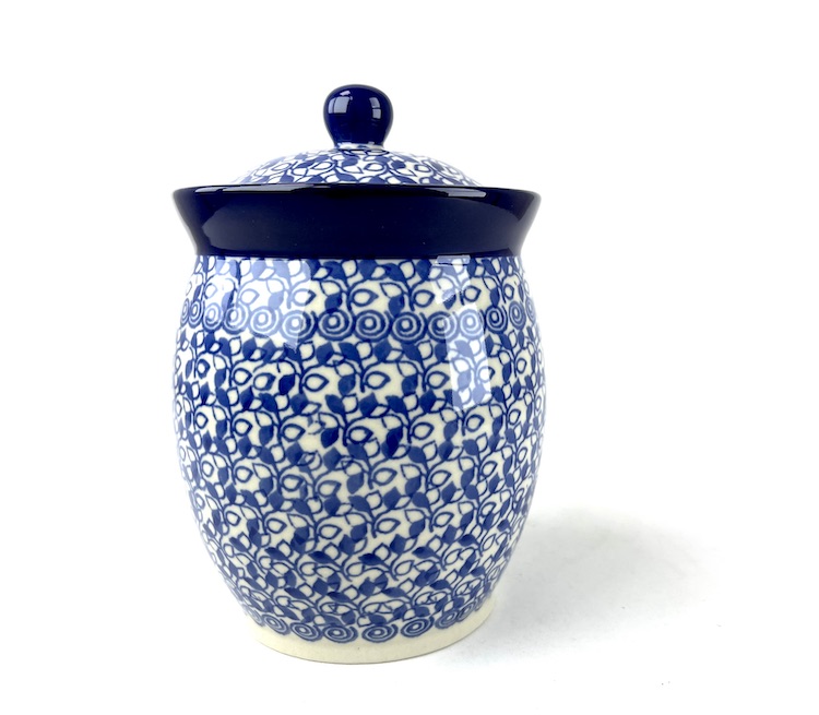 104 Bunzlau Voorraadpot 2347X - 104 (Bunzlau). 104 Bunzlau Voorraadpot 2347X Dicht deksel Voorraadpot voor oa suiker