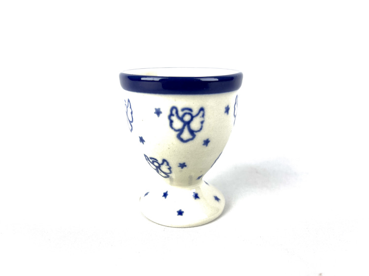 106 Bunzlau eierdop hoog 1410X - 106 (Bunzlau). Bunzlau eierdop hoog  1410X.