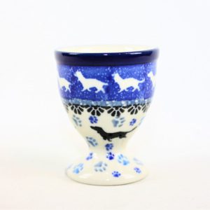 Bunzlau eierdop hoog 2151X Teckel - 106 (Bunzlau). Bunzlau eierdop hoog 2151X Teckel 106.