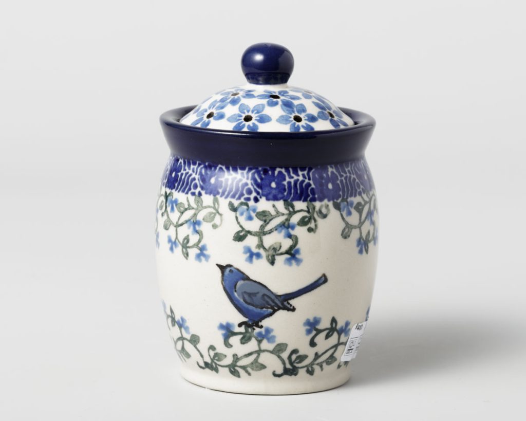 108 Bunzlau Voorraadpotje / kruidenpotje 1932X - 108 (Bunzlau). Bunzlau Voorraadpotje / kruidenpotje 1932X 108 Dicht dekseltje Kleinste maat.