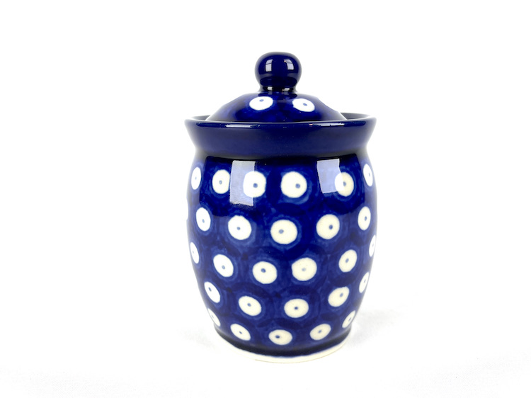 108 Bunzlau Voorraadpotje / kruidenpotje 70AX Blue Eyes - 108 (Bunzlau). 108 Bunzlau Voorraadpotje / kruidenpotje 70AX Blue Eyes Dicht dekseltje Kleinste maat.