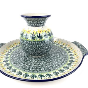 152 Bunzlau Ronde Serveerschaal 2122X - 152 (Bunzlau). 152 Bunzlau Ronde Serveerschaal 2122X Grote ronde serveerschaal voor oa pizza