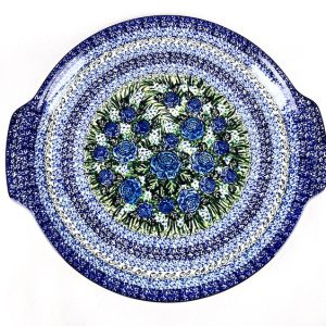 152 Bunzlau Ronde Serveerschaal U4184 Unikat - 152 (Bunzlau). 152 Bunzlau Ronde Serveerschaal U4184 Unikat 1ste qlty Grote ronde serveerschaal voor oa pizza