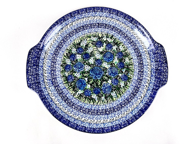 152 Bunzlau Ronde Serveerschaal U4184 Unikat - 152 (Bunzlau). 152 Bunzlau Ronde Serveerschaal U4184 Unikat 1ste qlty Grote ronde serveerschaal voor oa pizza