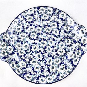 152 Bunzlau Ronde Serveerschaal U4846 Unikat - 152 (Bunzlau). 152 Bunzlau Ronde Serveerschaal U4846  Unikat  1ste qlty Grote ronde serveerschaal voor oa pizza