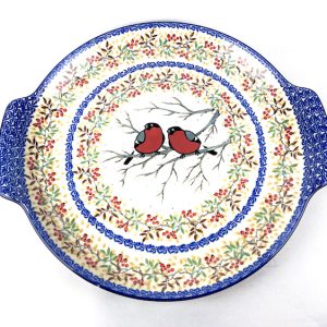 152 Bunzlau Ronde Serveerschaal U4908X - 152 (Bunzlau). 152 Bunzlau Ronde Serveerschaal U4908 Unikat: 1ste qlty Grote ronde serveerschaal voor oa pizza