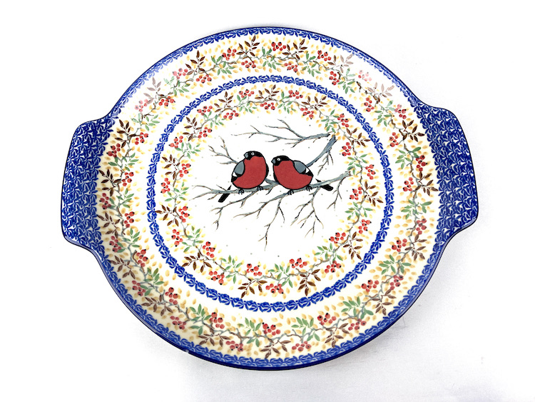 152 Bunzlau Ronde Serveerschaal U4908X - 152 (Bunzlau). 152 Bunzlau Ronde Serveerschaal U4908 Unikat: 1ste qlty Grote ronde serveerschaal voor oa pizza