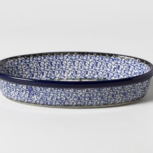 163  Bunzlau Ovaal schaaltje 1744X - 163 (Bunzlau). 163  Bunzlau Ovaal schaaltje 1744X Ovaal ( oven) schaaltje  20