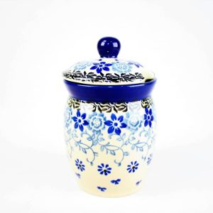 Bunzlau Voorraadpotje 2158X - 168 (Bunzlau). Bunzlau Voorraadpotje 2158X 168 Potje met uitsparing voor een lepeltje Mosterd