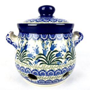 179 Bunzlau knoflook / Uienpot 1432X - 179 (Bunzlau). 179 Bunzlau knoflook / Uienpot 1432X Kleiner model voor knoflookbollen of sjalotjes.