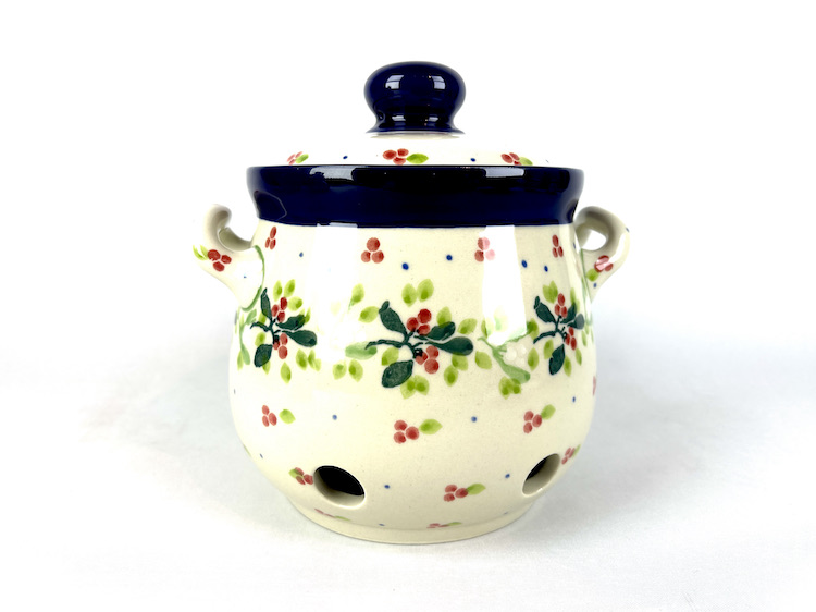 179 Bunzlau knoflook / Uienpot 2390X - 179 (Bunzlau). 179 Bunzlau knoflook / Uienpot 2390X Kleiner model voor knoflookbollen of sjalotjes.