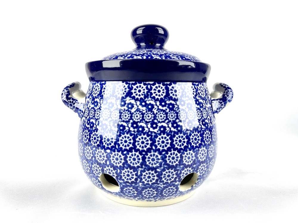 179 Bunzlau knoflook / Uienpot 2615X - 179 (Bunzlau). 179 Bunzlau knoflook / Uienpot  2615X Kleiner model voor knoflookbollen of sjalotjes.